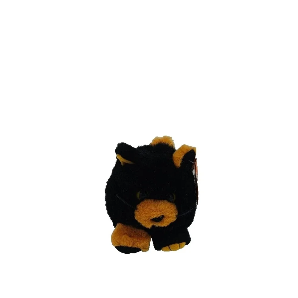 Swibco Puffkins Midnight Black Cat Plush 6766 Limited Halloween Goth Y2K